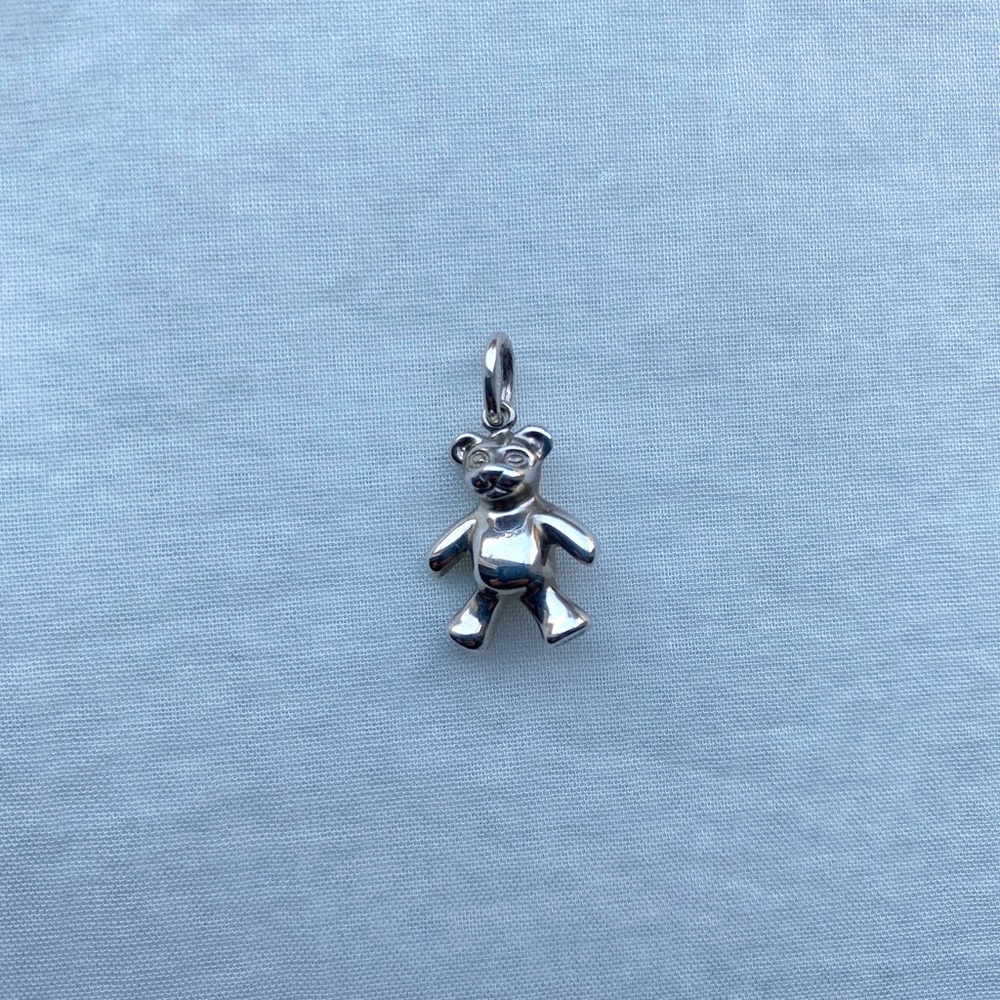 Tiffany & Co Teddy Bear Charm / Pendant - Silver